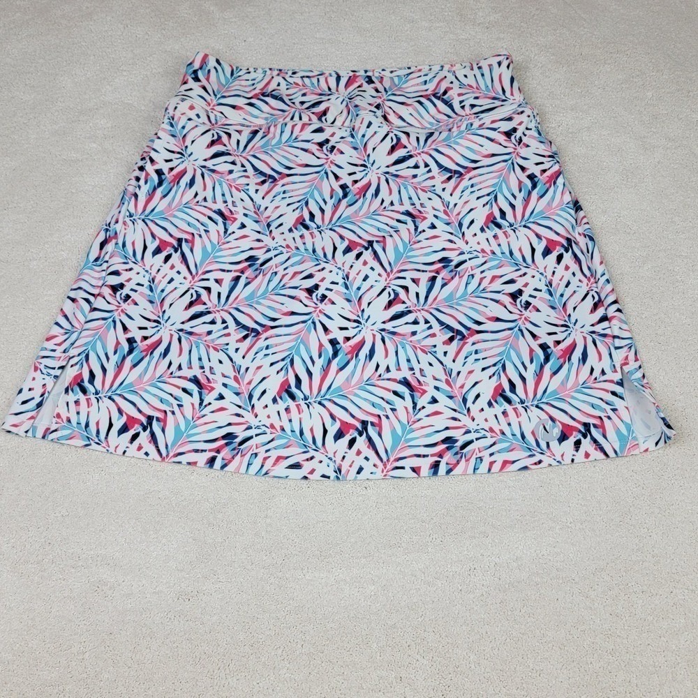 Moteepi Tropical Palm Leaf Athletic Skort Women's Size Large Tennis Golf - Picture 2 of 10